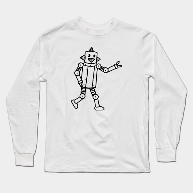 Vintage CP Robot 2 Long Sleeve T-Shirt by NoirPineapple
